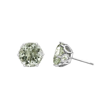 Green Amethyst Earrings