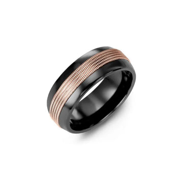 Five Milgrain Wedding Ring