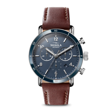 Canfield Sport Chronograph Watch - Midnight Blue