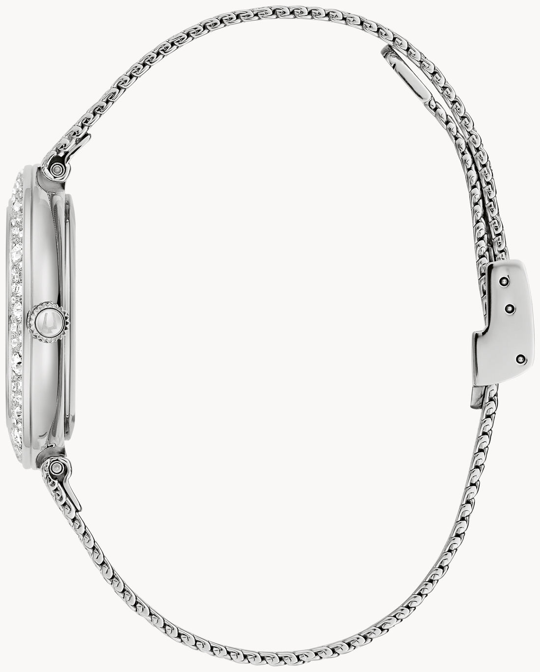 Bulova Crystal Silver Dial Crystal Accent Watch