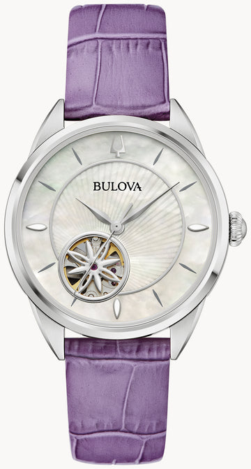 Bulova Sutton Automatic Mother-of-Pearl White Dial Watch