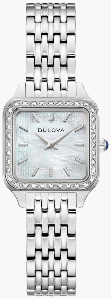 Bulova Sutton Diamond White Dial Two-Tone Watch