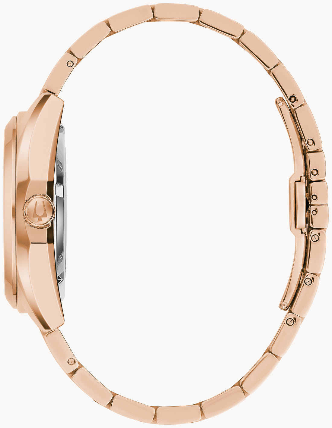 Bulova Surveyor Automatic Purple Dial Rose Gold-Tone Watch