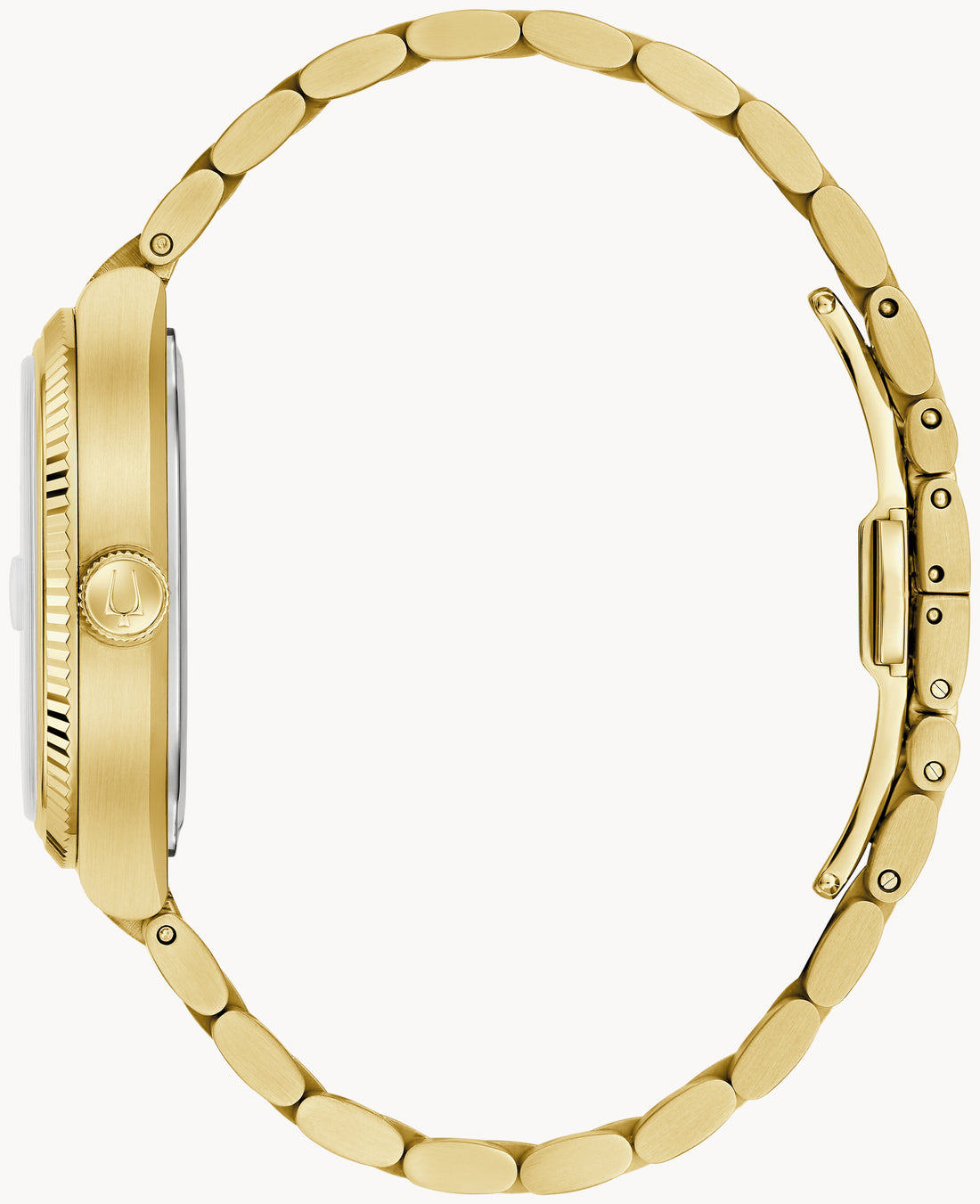 Bulova Super Seville Precisionist Black Dial Gold-Tone Watch