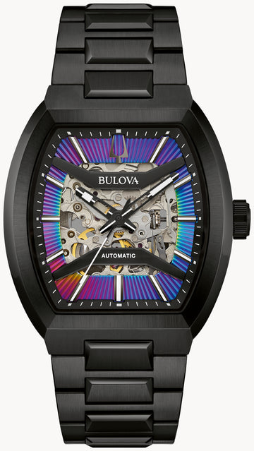 Bulova Maquina Automatic Skeleton Multi-Color Dial Watch