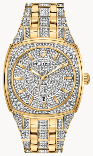 Bulova Dress/Classic Crystal Mens Watch Stainless Steel