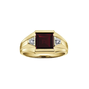 Garnet Gents Ring