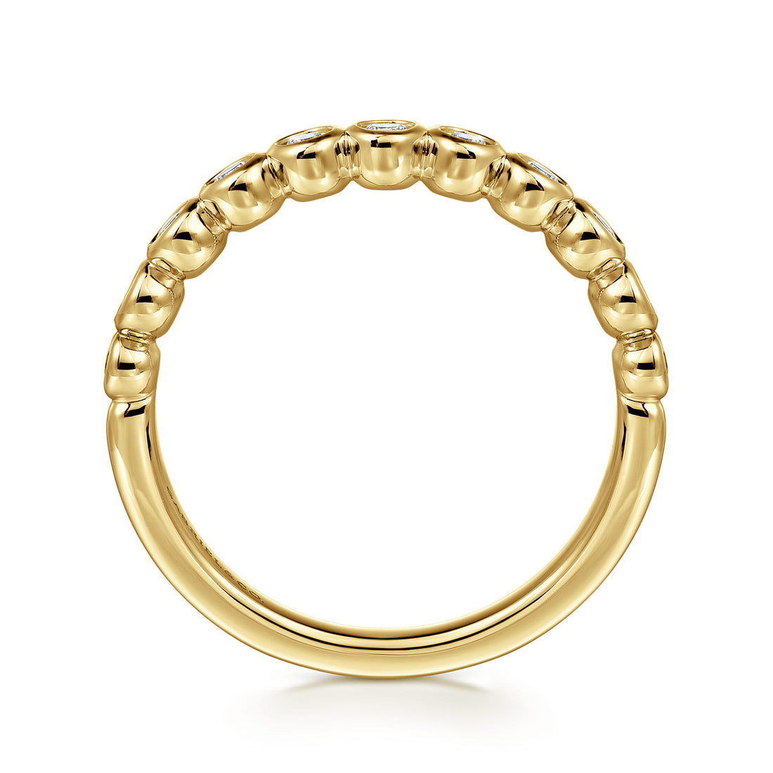 14K Yellow Gold Diamond Anniversary Band