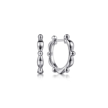 925 Sterling Silver Bujukan Huggie Earrings