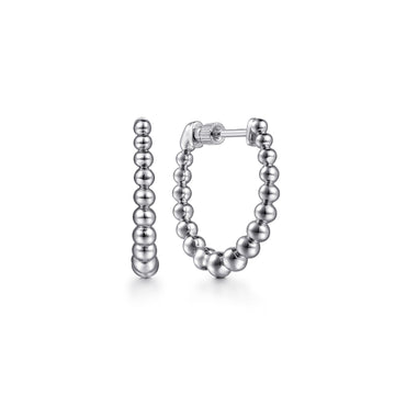 Classic Hoop Earrings 925 Sterling Silver 20mm Bujukan