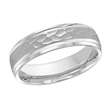 6mm 14k White Gold Wedding Band