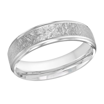 6mm 14k White Gold Wedding Band