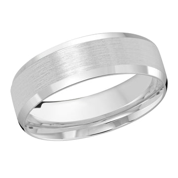 7mm 14k White Gold Wedding Band