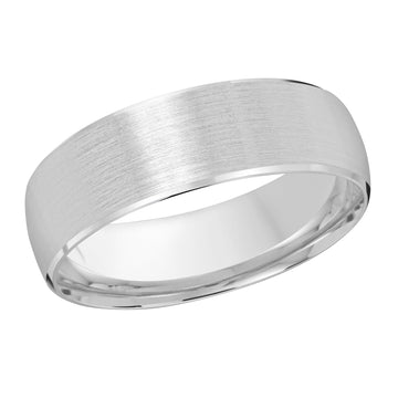 7mm 14k White Gold Wedding Band