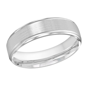 6mm 14k White Gold Wedding Band