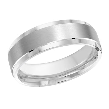 7mm 14k White Gold Wedding Band