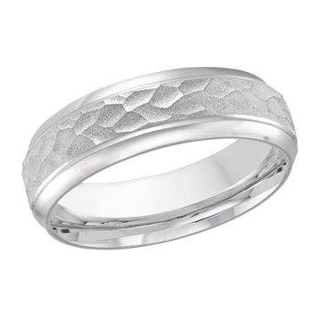 7mm 14k White Gold Wedding Band
