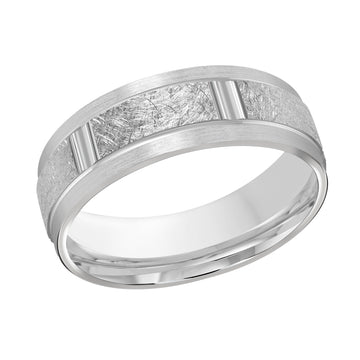7mm 14k White Gold Wedding Band