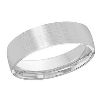 6mm 14k White Gold Wedding Band