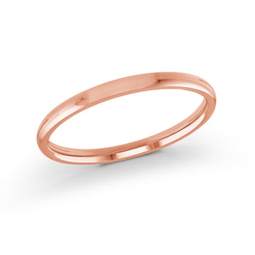 2mm 14k Rose Gold Wedding Band