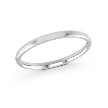 2mm 14k White Gold Wedding Band