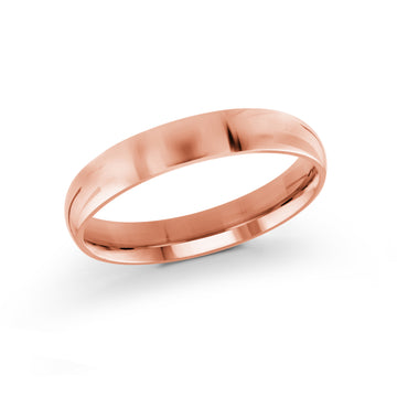 4mm 14k Rose Gold Wedding Band