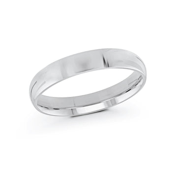 4mm 14k White Gold Wedding Band