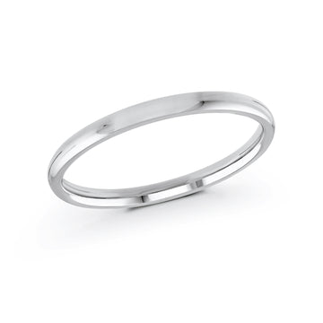 2mm 14k White Gold Wedding Band