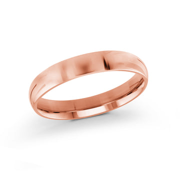 4mm 14k Rose Gold Wedding Band