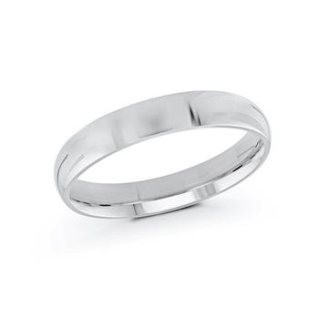 4mm 14k White Gold Wedding Band
