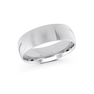 7mm 14k White Gold Wedding Band