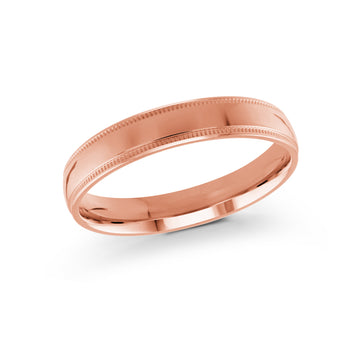4mm 14k Rose Gold Wedding Band