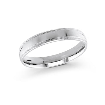 4mm 14k White Gold Wedding Band
