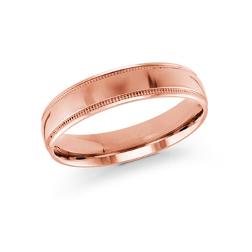 5mm 14k Rose Gold Wedding Band