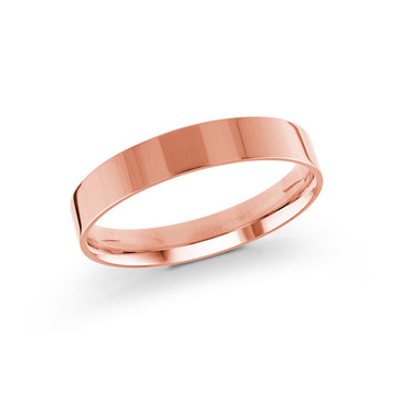 4mm 14k Rose Gold Wedding Band