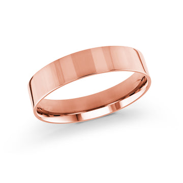 5mm 14k Rose Gold Wedding Band