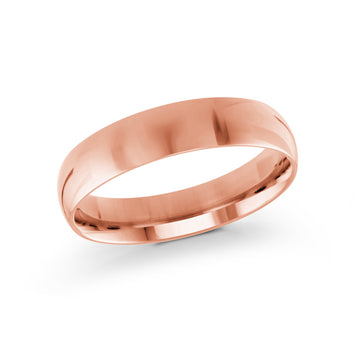 5mm 14k Rose Gold Wedding Band