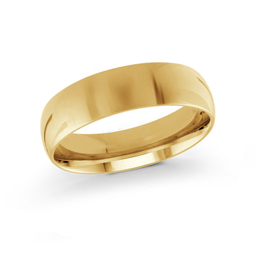 6mm 14k Yellow Gold Wedding Band