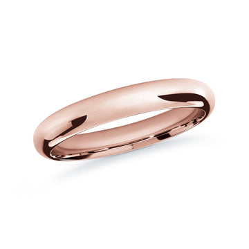 3mm 14k Rose Gold Wedding Band