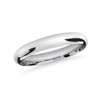 3mm 14k White Gold Wedding Band