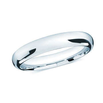 4mm 14k White Gold Wedding Band