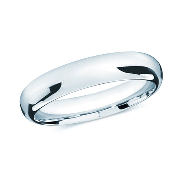5mm 14k White Gold Wedding Band