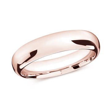 6mm 14k Rose Gold Wedding Band