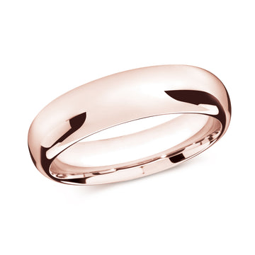 7mm 14k Rose Gold Wedding Band