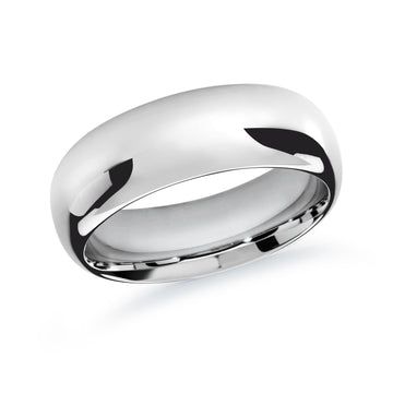 9mm 14k White Gold Wedding Band