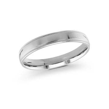 3mm 14k White Gold Wedding Band
