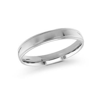 3mm 14k White Gold Wedding Band