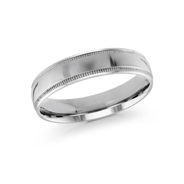 5mm 14k White Gold Wedding Band