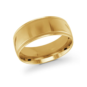 9mm 14k Yellow Gold Wedding Band