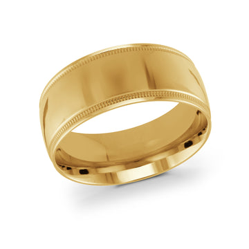 10mm 14k Yellow Gold Wedding Band